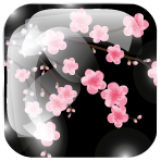 Cerisier en fleur, motif de tissu japonais