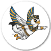 La Blanche Hermine en dieu égyptien Horus